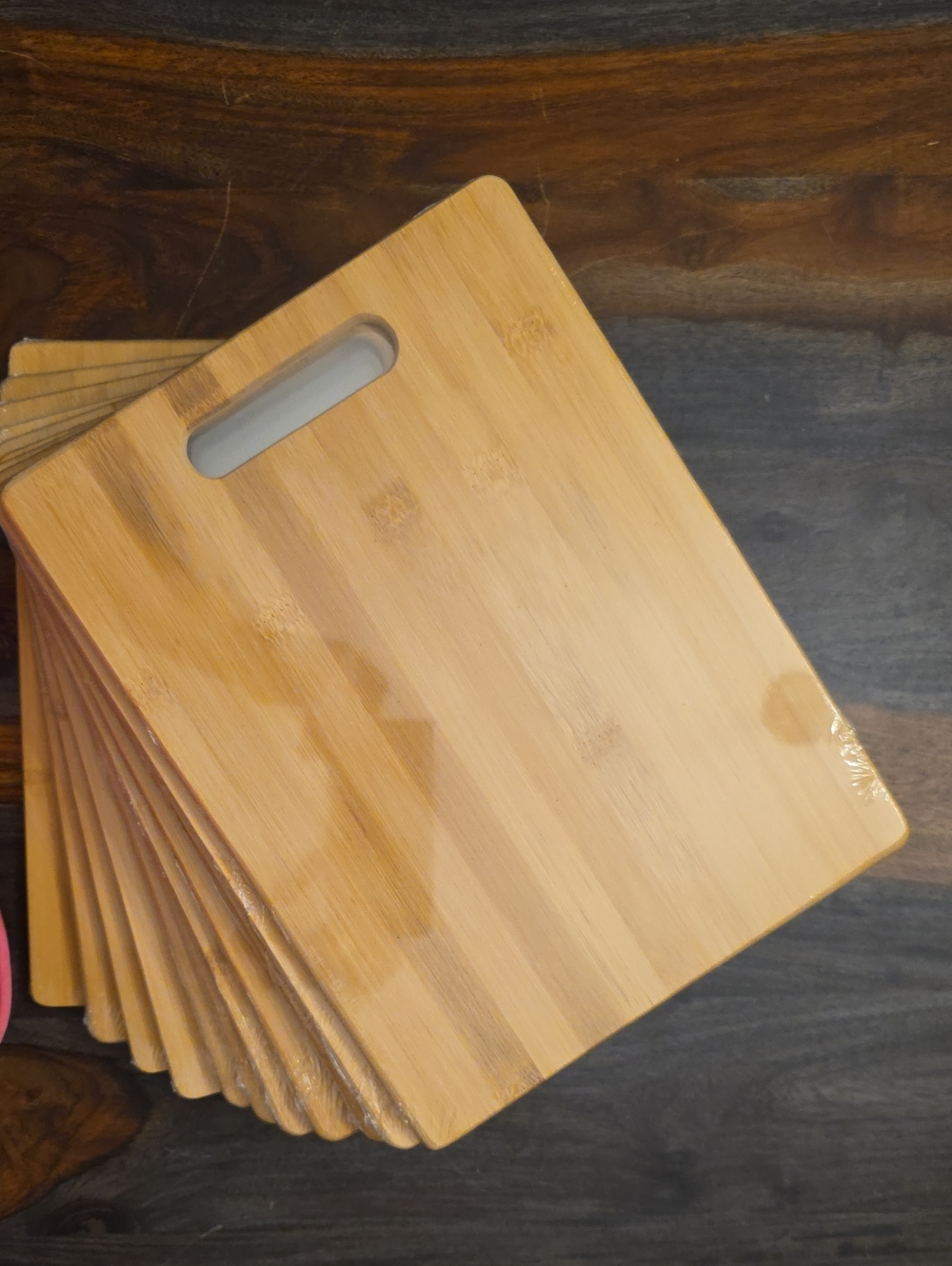 Bamboo Cutting Board-Set Of 11. Brand New Individually Wrapped In Cellophane.